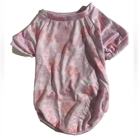Brand New Pink Hawaiian Floral Pet Top - Picture 1 of 2